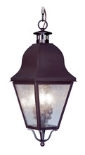  2557-07 - 3 Light Bronze Outdoor Chain Lantern